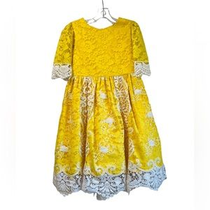 PATACHOU***Stunning Elegant Lace Dress***Size 8Y $188